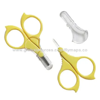 Safety Scissors with Plastic Cap, Durable and Practical, Easy-to-use