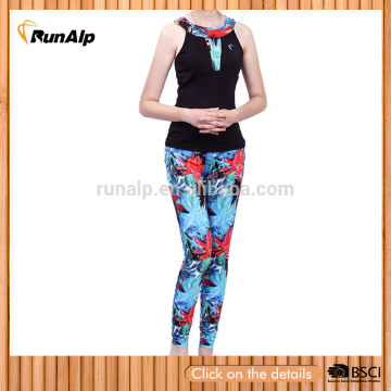 ladies yoga set with sublimation