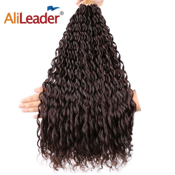Afro Broad Deep Wave Curls Extension per capelli all&#39;uncinetto