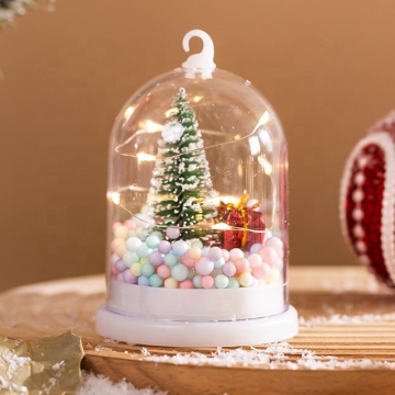 Transparent LED Night Light Ornaments with Cover - Christmas Tree Decorations