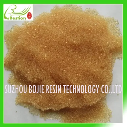 Water softening resins