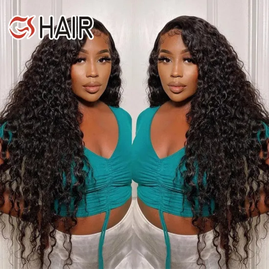 GS Wholesale Vietnamese Raw Human Hair Lace Front Pre Plucked Wig
