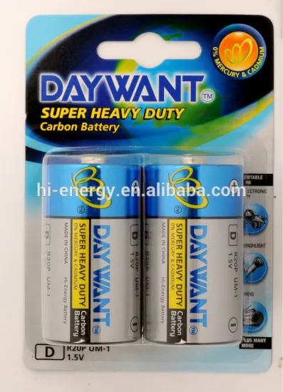 D UM-1 Blister Card Metal Jacket Dry battery r20 battery