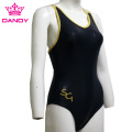 Cheap black sleeveless leotards