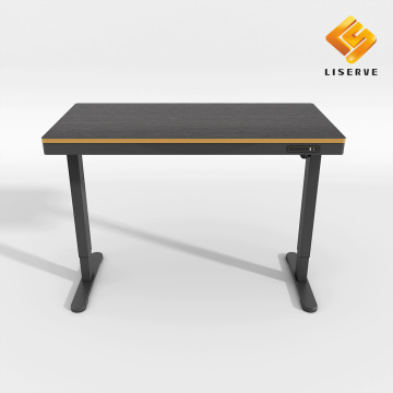 Electric Height-Adjustable Glass Desk with Dual Motors