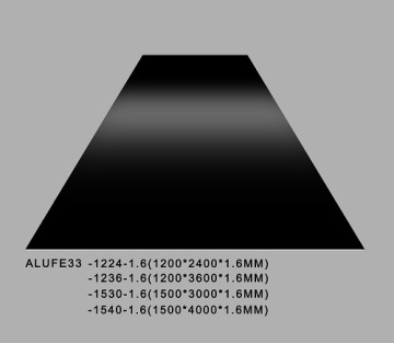 Glossy Black Aluminum Sheet Plate 1.6mmThick 5052 H32