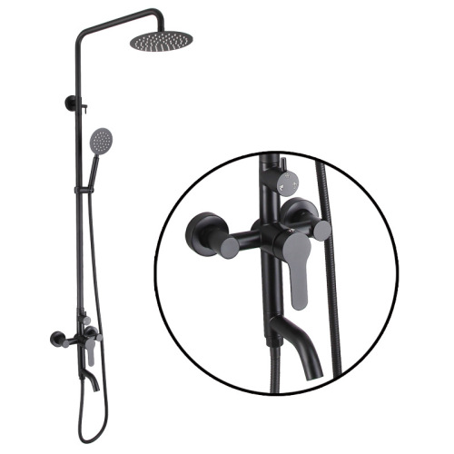 Matte Black Shower Facuet set stainless steel bathroom