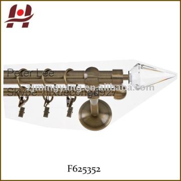 F625352 metal iron aluminium stainless steel brass telescopic aluminum adjustable crystal glass finials