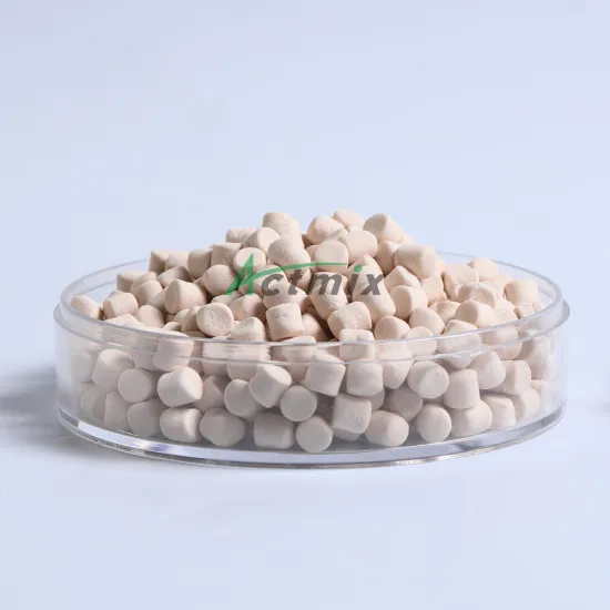 Pre-dispersed rubber accelerator DCBS-80