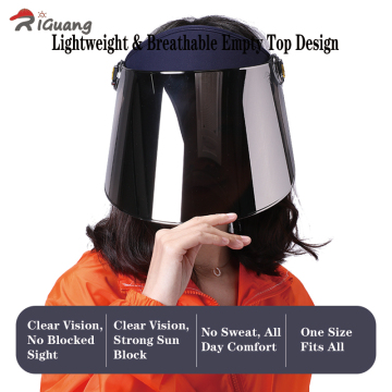 Breathable Visor with Open Top for Enhanced Ventilation