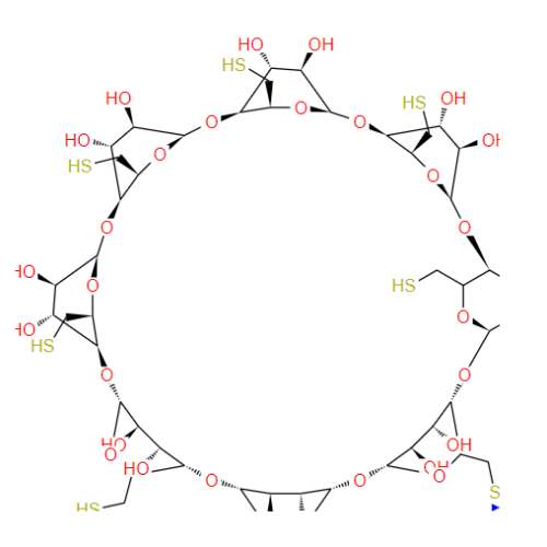 Octakis- (6-Mercapto-6-deoxy) -yclodextrin CAS: 180839-61-6
