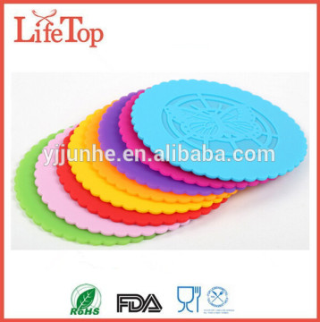 Fashion Design Silicone Cup Mat Drink Coasters Set