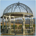 Vida ao ar livre Tamanho Lady Column Multi Color Marble Gazebo