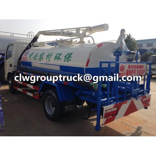 Dongfeng Water Truck dengan Fungsi Suction Sewuction