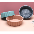 Plateaux de moule à pâte à cuisson en silicone en forme de fleur ronde