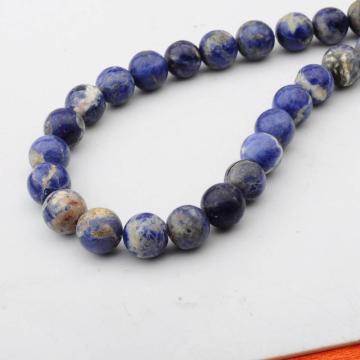 14MM Loose natural Gemstone Sodalite Round Beads for Making jewelry