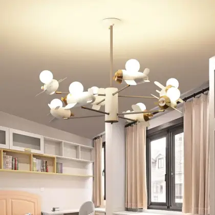 Airplane Led Kids Ceiling Lamp Child For Bedroom