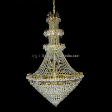 French Antique K9 Crystal Chandelier for Hotel Foyer and Lobby