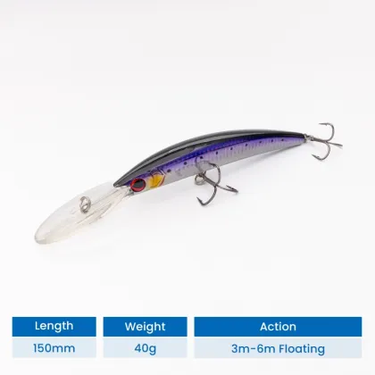 TIDE FLOATING Minnow 15cm 38g Artificial Bait for Ocean Fishing