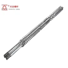 Pasadyang dinisenyo parallel twin guwang na tornilyo para sa takip ng tubo extruder