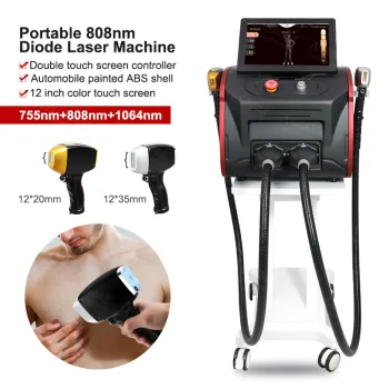 2023 Newest 2 Handles 4K Triple Wave Laser Diode Hair Removal Machine Price