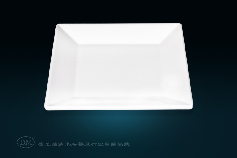 7 Inch Melamine Flat Square Plate