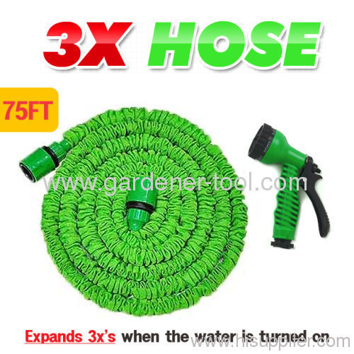 Garden Water Expand Hose Pipe With Plastic Nozzle 