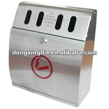 Stainless steel wall mount outdoor ashtray