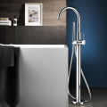 Round Single lever bath mixer floor-standing