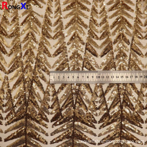 New Design Sequin Stretch Fabric With High Quality