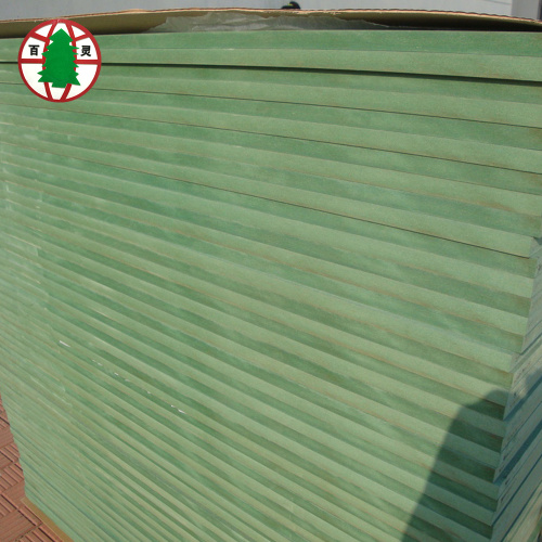 Green water resistant melamine color MDF board