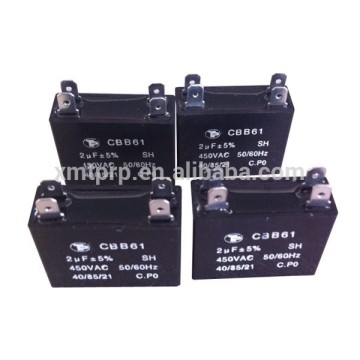 metalized polypropylence ac capacitor cbb61 type capacitor