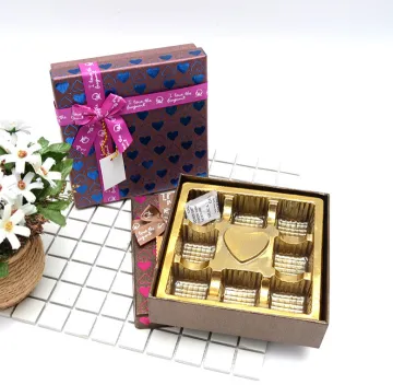 Square empty box for chocolate