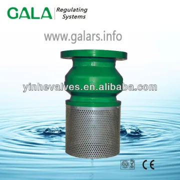 1120 Flanged Cast Iron Foot Valve with Screen