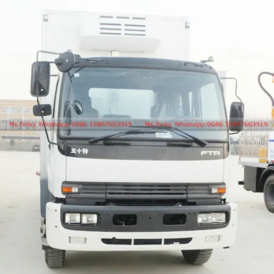 Japanese brand Qing ling FTR Refrigerator Van Truck for meat and fish Vegetable Export to Rwanda Whatapp: 0086 15897603919