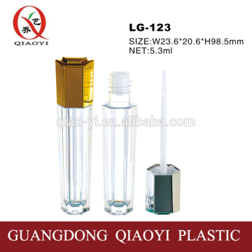 polygon liquid cosmetic bottle lipgloss tube