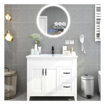 Unique Waterproof Under Sink Solid Wood Bathroom Vanity Cabinet