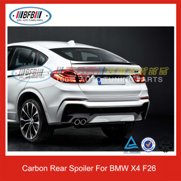 For BMW X Series X4 F26 Rear Lip Spoiler Carbon Fiber Trunk Spoiler