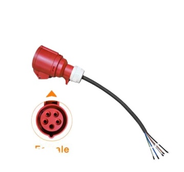 Feyree Portable CEE 16A 3-Phase 11KW Socket with EV Charging Cable Adapter