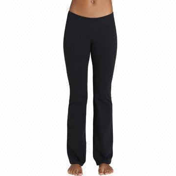 Women's Long Pants, Fits for Yoga and Sports, Made of 87% Nylon and 13% Spandex