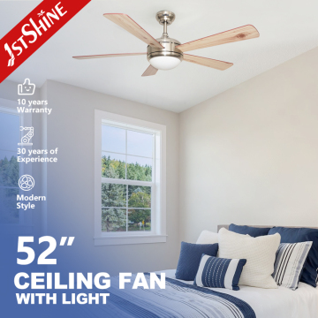 1stshine Ceiling Fan: Industrial DC Motor with Wood Blades