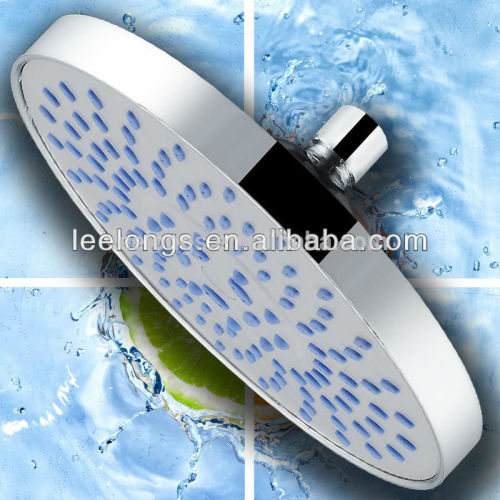 Leelongs Chrome 8inch ABS Overhead Wall Mounted Rain Style Shower Head For Bathroom