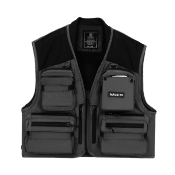 Mens Fishing Hiking Vest with 11 Pockets - Summer Mesh Cargo Sleeveless Jacket