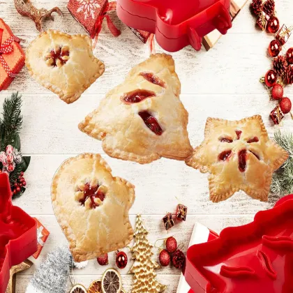 Handmade Christmas Mince Pie Mold Apple Pie Cookie Cutter for Party Potluck