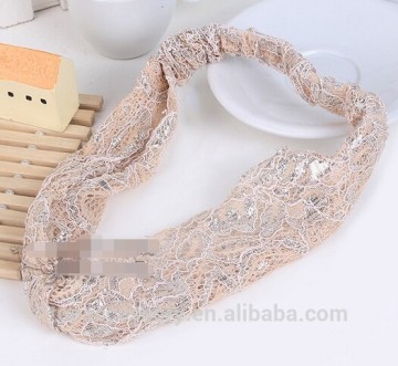 2015 china supplier fashion customized newborn lace headbands