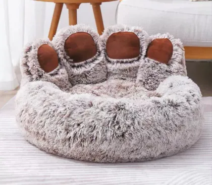 Cute Bear Paw Shape Pet Bed - Comfortable and Cozy Anti-Anxiety Dog Bed