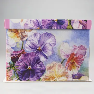 Square elegant birthday cake box