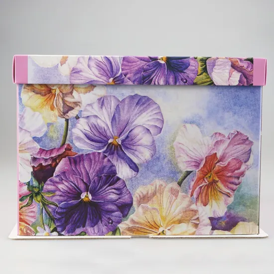 Square elegant birthday cake box