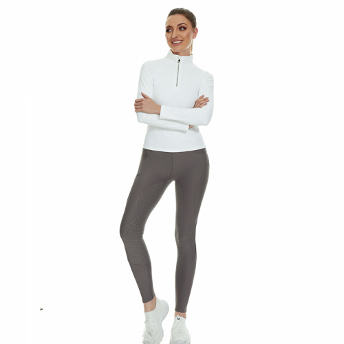 White Women Horse Riding Base Layer