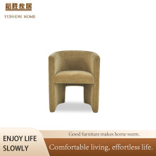 Diseño elegante y moderno de silla de comedor.